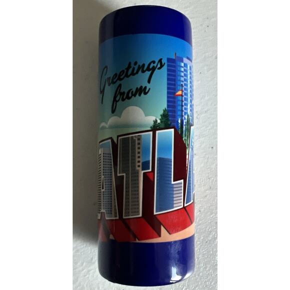 New Atlanta Georgia Tall Shot Glass Souvenir CNN - Picture 1 of 7